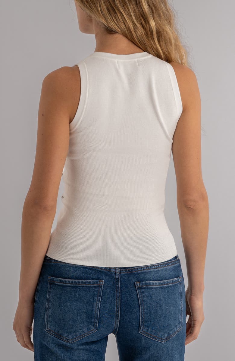 KUT from the Kloth Sena Embellished Tank, Alternate, color, White