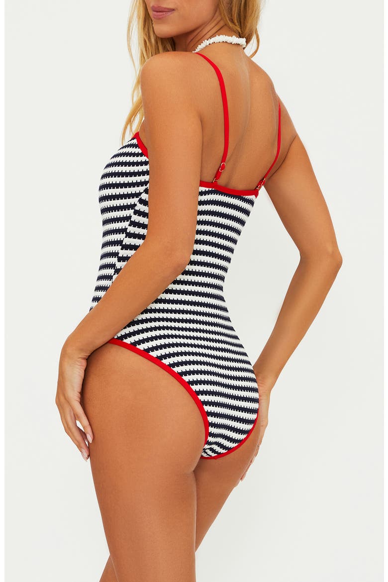 Amber One-Piece Swimsuit, Alternate, color, INDIGO MID