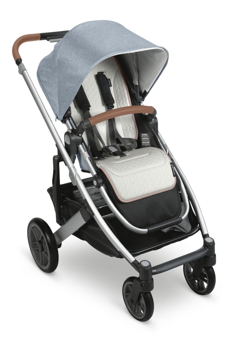 UPPAbaby® Reversible Water Resistant Seat Liner for VISTA & CRUZ Strollers, Alternate, color, DUSTY PINK/COZY KNIT