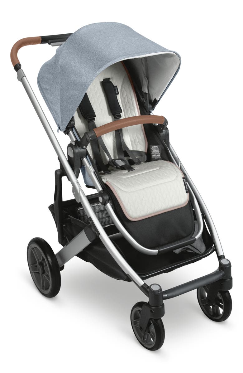 UPPAbaby <sup>®</sup> Reversible Water Resistant Seat Liner for VISTA & CRUZ Strollers, Alternate, color, Dusty Pink/Cozy Knit