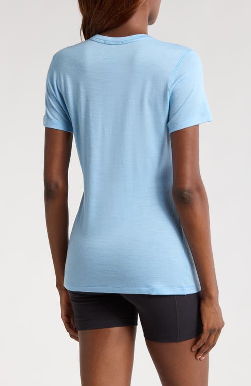 Smartwool Merino Wool Blend Short Sleeve T-shirt In Serene Blue