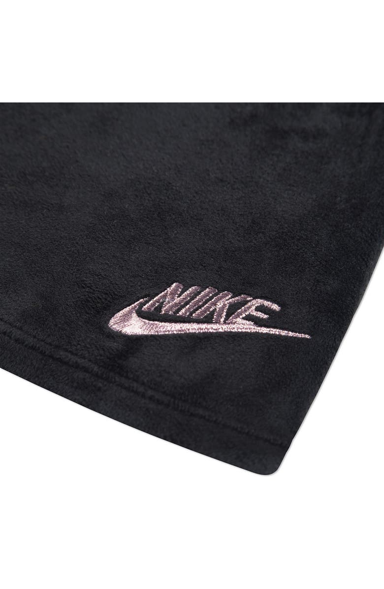 Nike Kids' Velour Scooter Hoodie & Skirt with Shorts Set, Alternate, color, Black