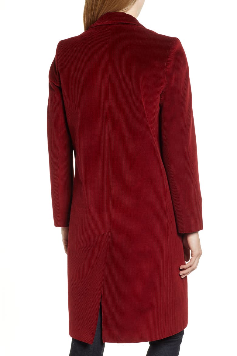 Corduroy College Coat, Alternate, color, RUST