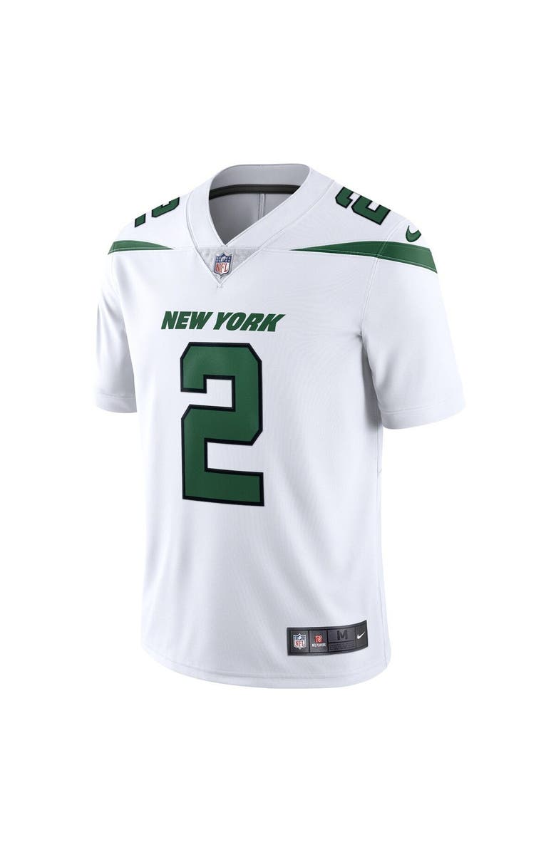 Nike Men's Nike Zach Wilson Spotlight White New York Jets Vapor Limited Jersey, Alternate, color, White