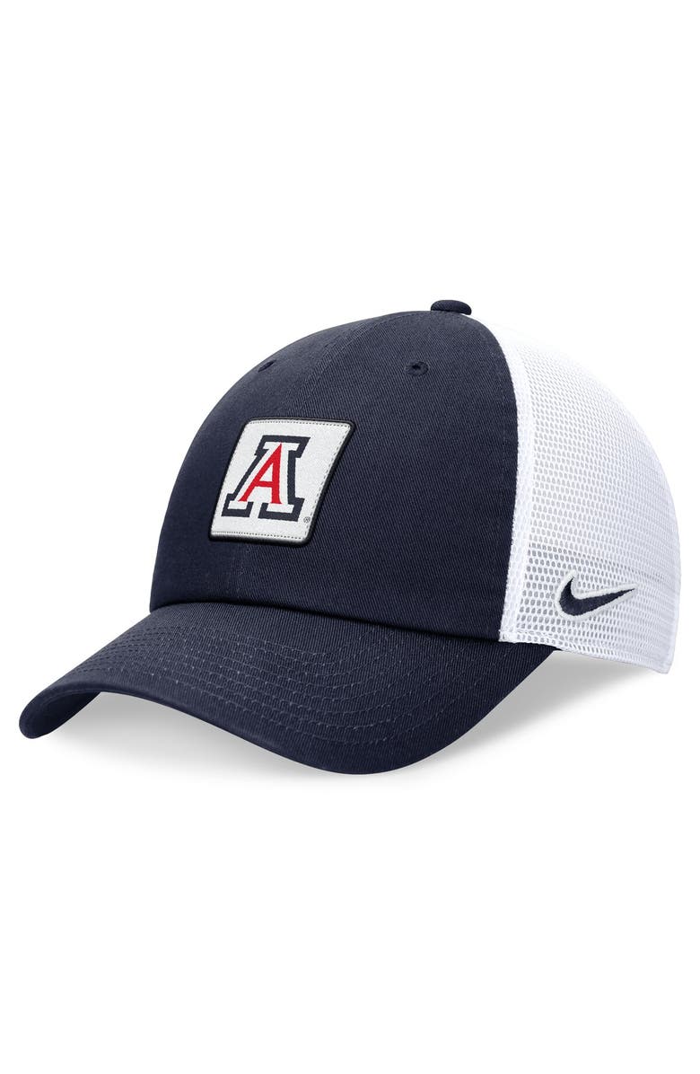 Nike Men's Nike Navy/White Arizona Wildcats Primetime Club Trucker Adjustable Hat, Main, color, 