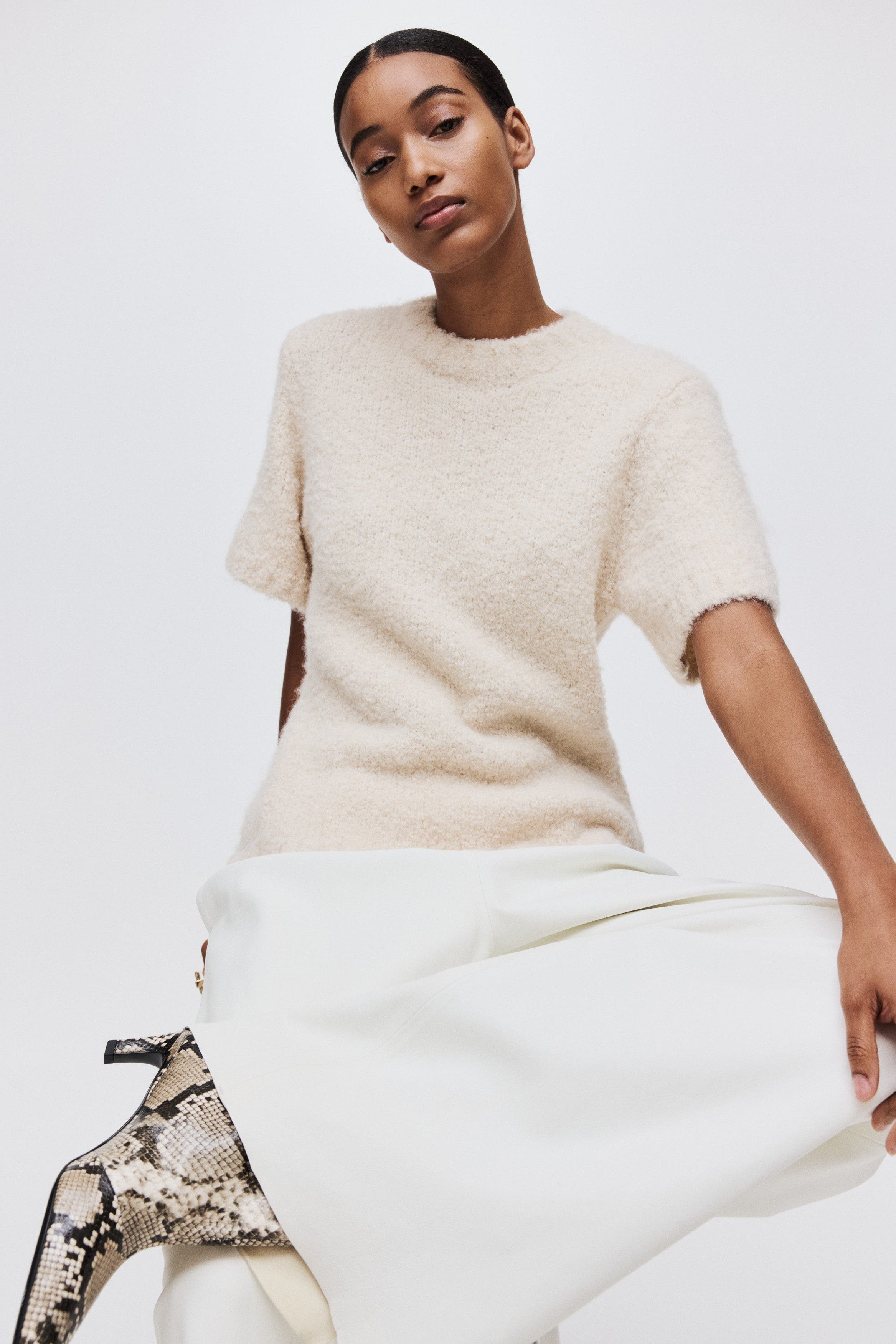 Boucle-knit T-shirt - image 2