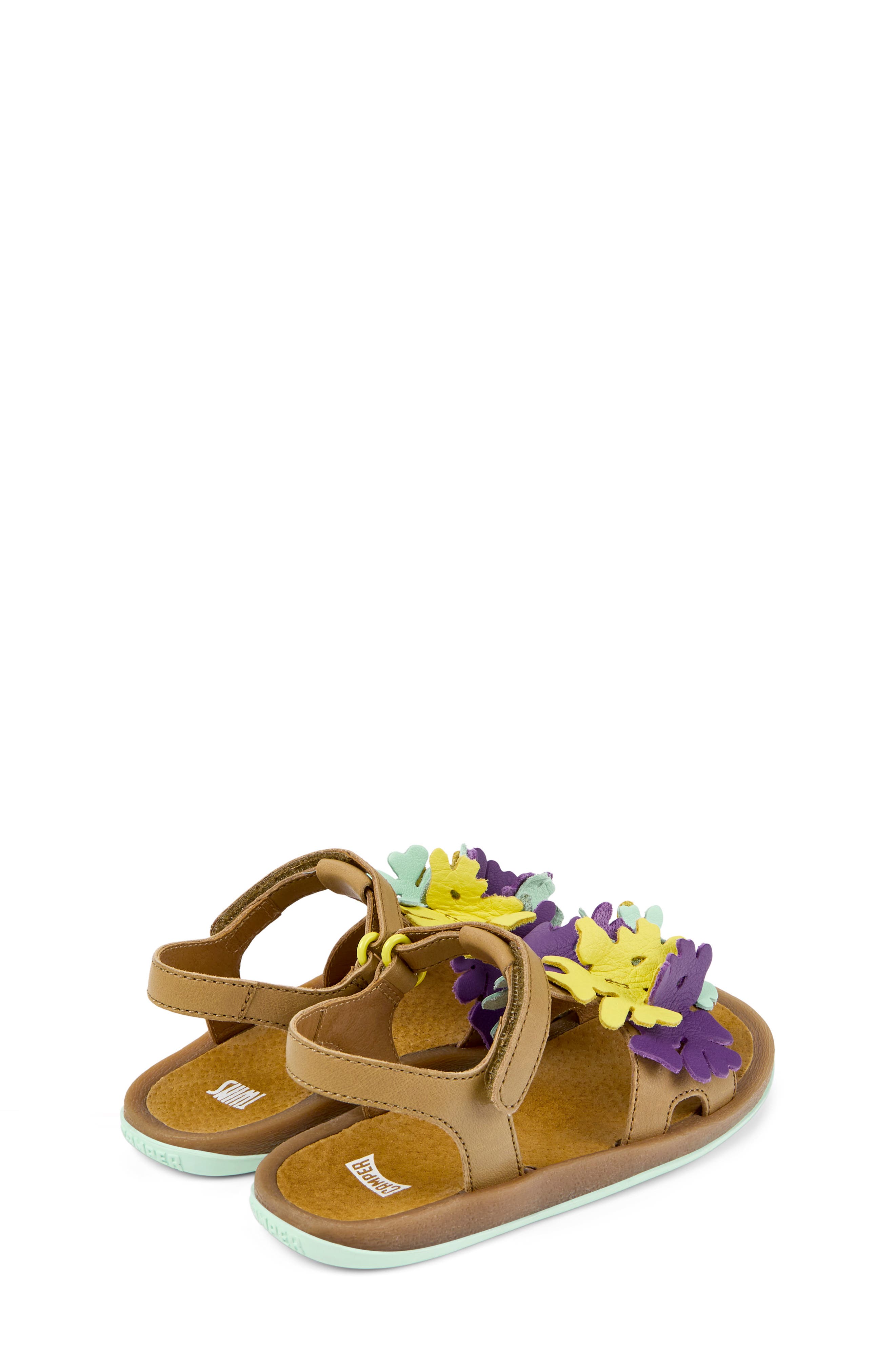 Kids' Bicho Twins Leather Sandal, Alternate, color, MULTI - ASSORTED