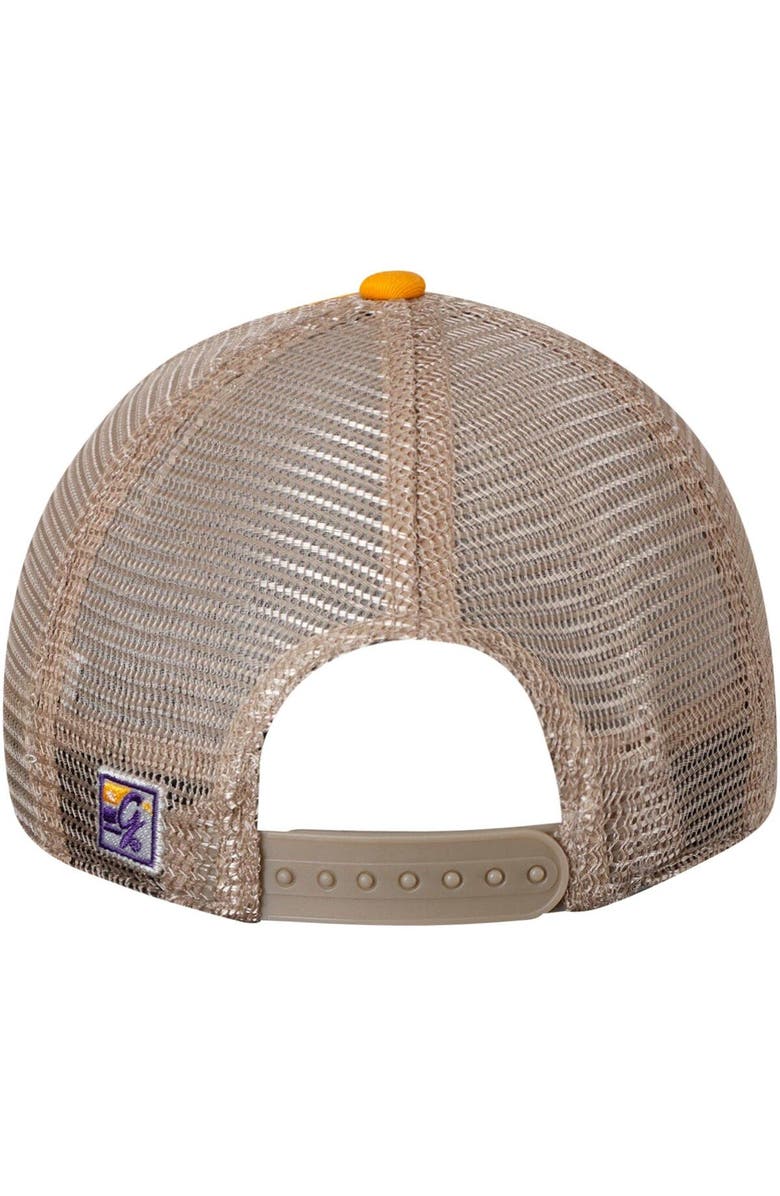 THE GAME Men's The Game Gold LSU Tigers Logo Bar Trucker Adjustable Hat, Alternate, color, 