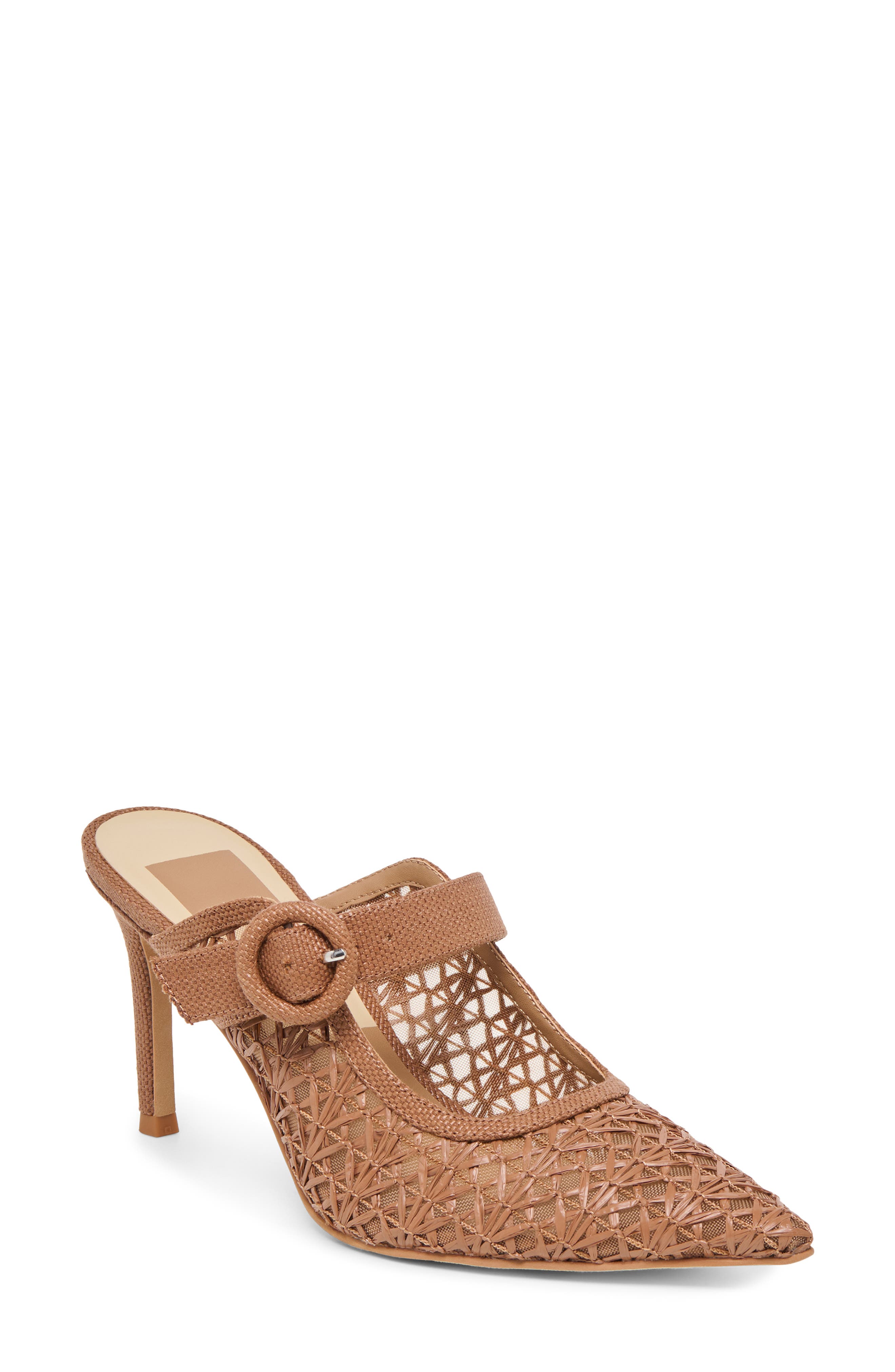 Dolce Vita Keekee Pointed Toe Pump, Main, color, Mid Brown Cross Hatc