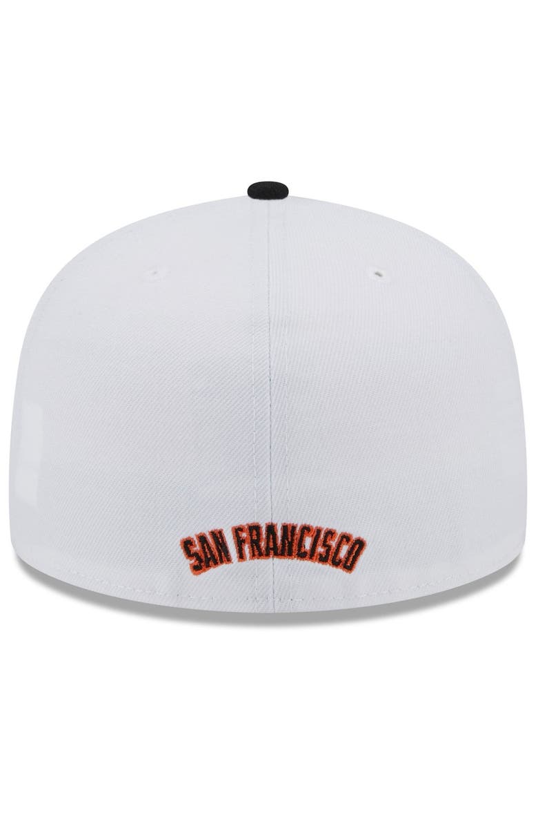 New Era Men's New Era White/Black San Francisco Giants State 59FIFTY Fitted Hat, Alternate, color, 