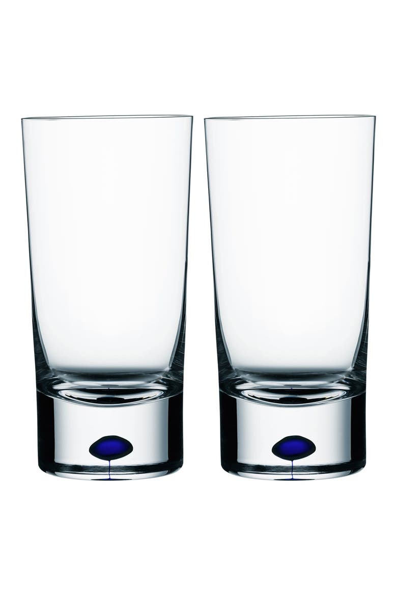 'Intermezzo' Tumblers, Main, color, CLEAR/ BLUE