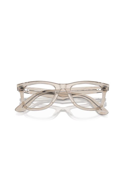 Ray Ban Ray-ban 50mm Square Optical Glasses In Gray