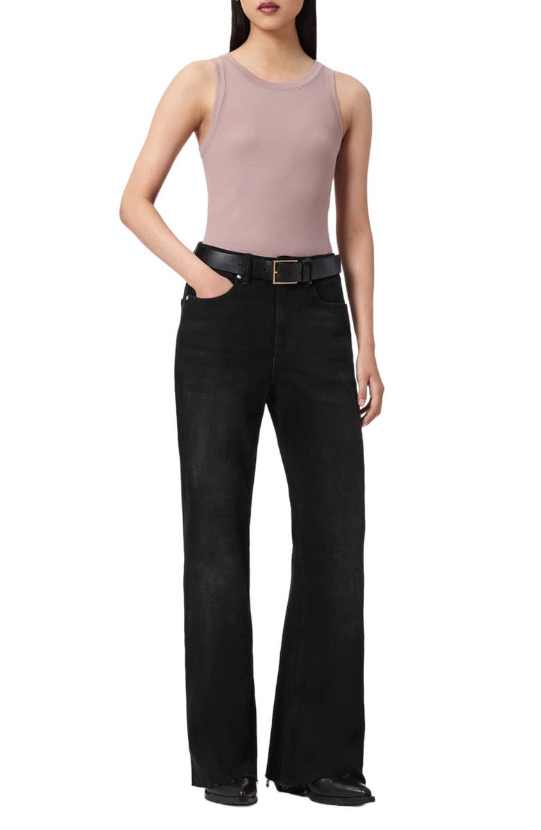 AllSaints Rina Rib Tank, Alternate, color, Dusty Lilac