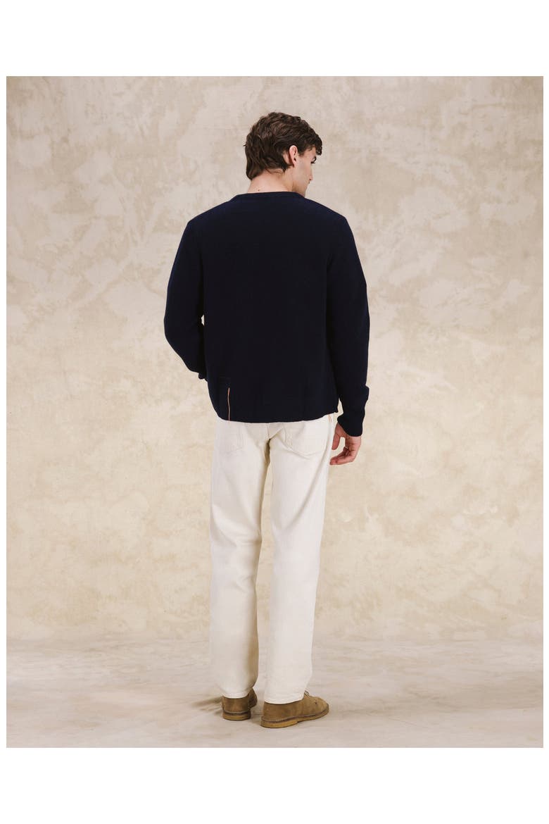Alfa Cashmere Cardigan, Alternate, color, NAVY BLUE