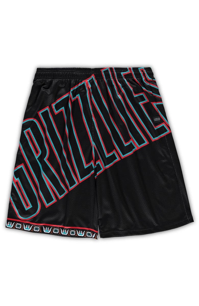 Mitchell & Ness Men's Mitchell & Ness Black Memphis Grizzlies Big & Tall Hardwood Classics Big Face 2.0 Shorts, Main, color, Black