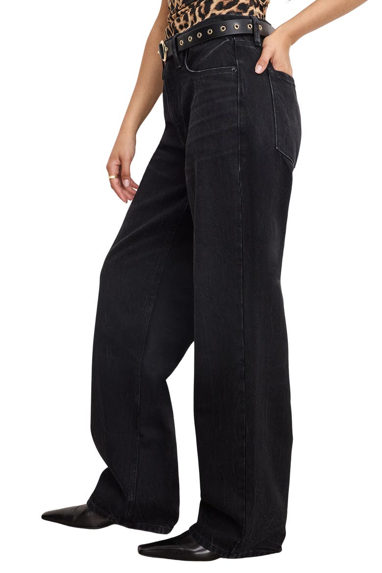 Good Petite '90s Relaxed Jeans, Alternate, color, BLACK406