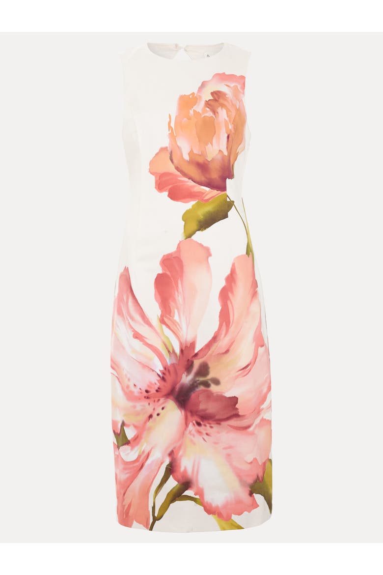 Nadina Floral Dress, Alternate, color, Cream