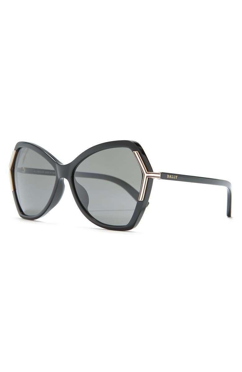 Bally 60mm Geometric Sunglasses, Alternate, color, 
