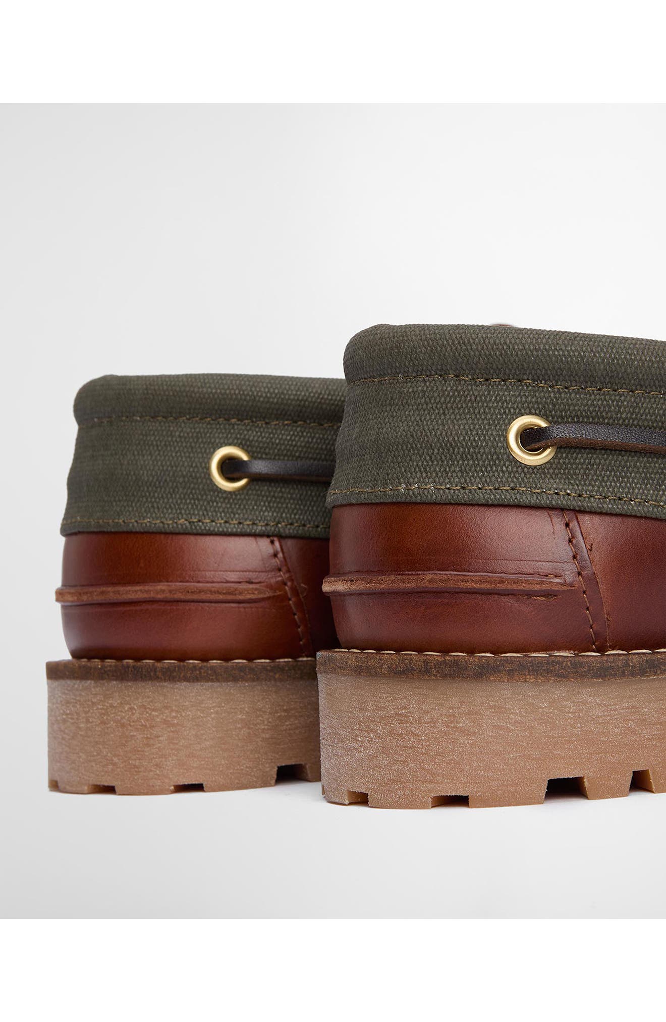 Barbour Deck Boat Shoe, Alternate, color, Mahogany