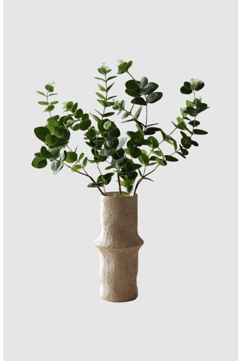 Green Eucalyptus Three Leaves, Alternate, color, Green