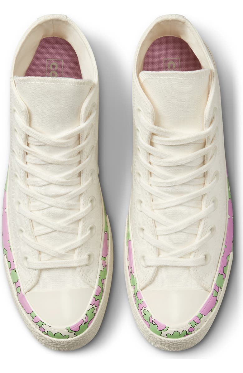 Converse Chuck Taylor<sup>®</sup> Floral High Top Sneaker, Alternate, color,