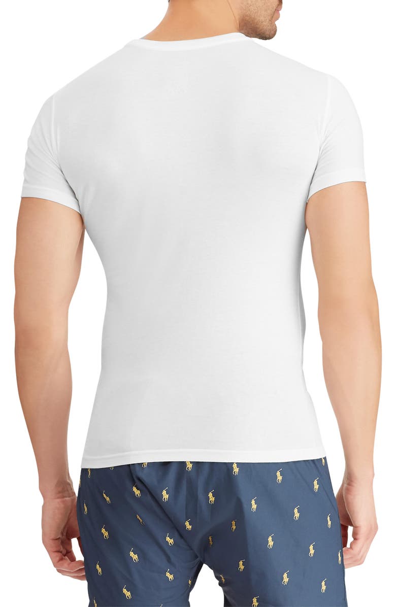 3-Pack Slim Fit Logo Embroidered Crewneck Undershirts