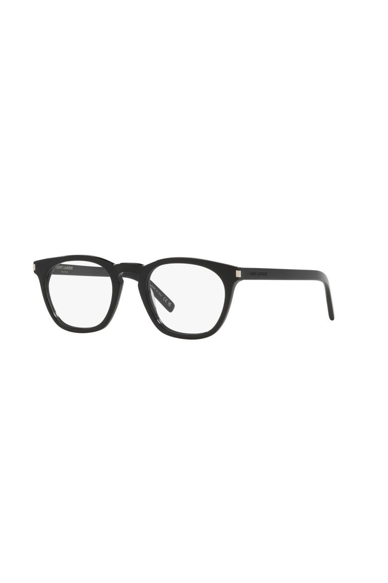 50mm Round optical glasses, Main, color, Black