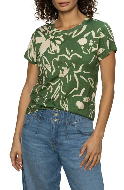 Sanctuary The Perfect Geo Print Cotton Blend Knit Top In Lush Harmony