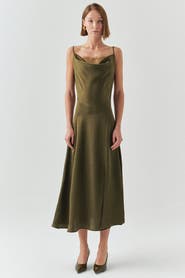Exquise Macy Cowl Neck Sleeveless Dress