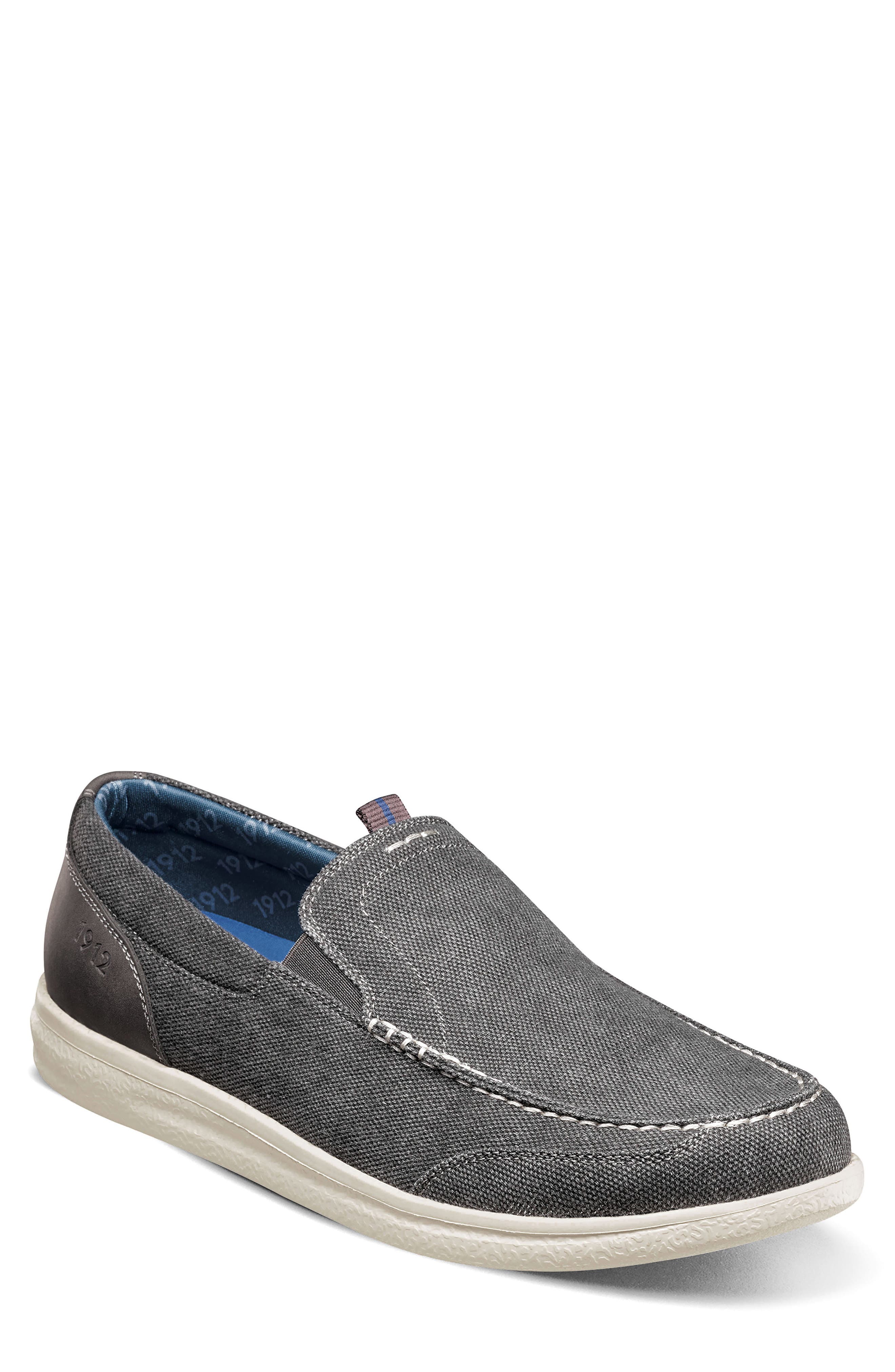 NUNN BUSH Brewski Organic Cotton Slip-On Sneaker- Wide Width Available