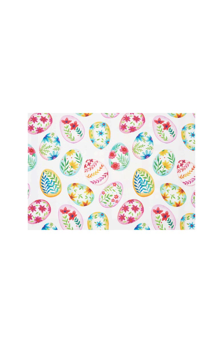 C&F Home Colorful Easter Egg Charm & Plaid Spring Placemats Set of 6 Springtime, 14" x 20", Alternate, color, Green