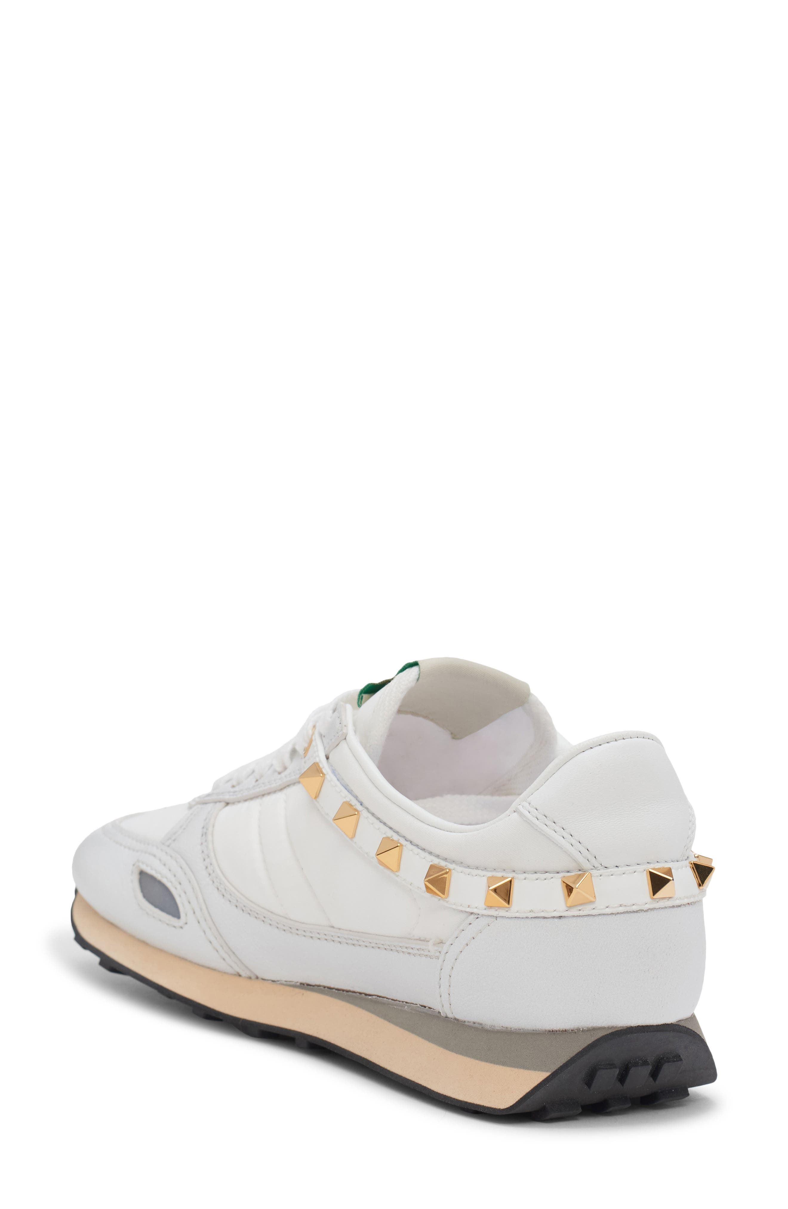 Stud Up Sneaker, Alternate, color, WHITE