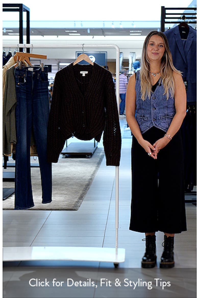 Chevron Hem Cable Cardigan video