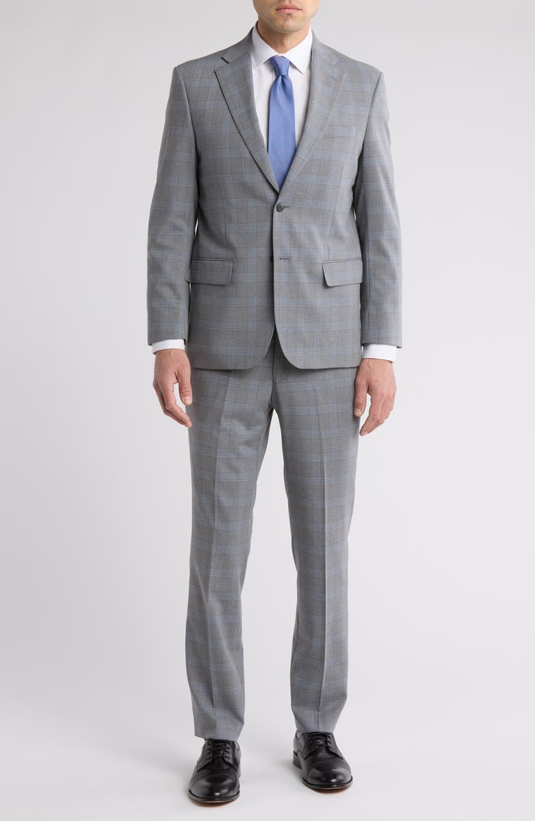 Scotch & Soda Modern Fit Plaid Two-Piece Suit, Main, color,