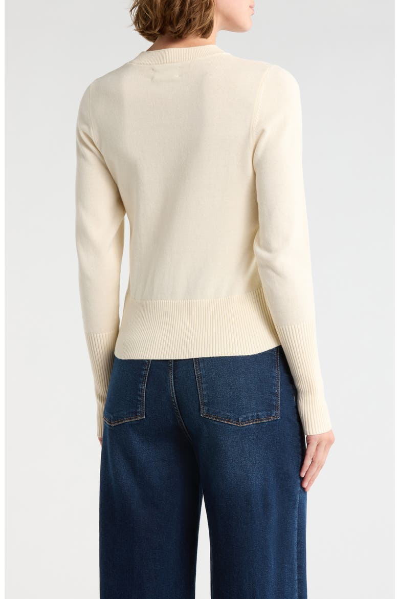 Lunne Cotton & Cashmere Sweater, Alternate, color, IVORY