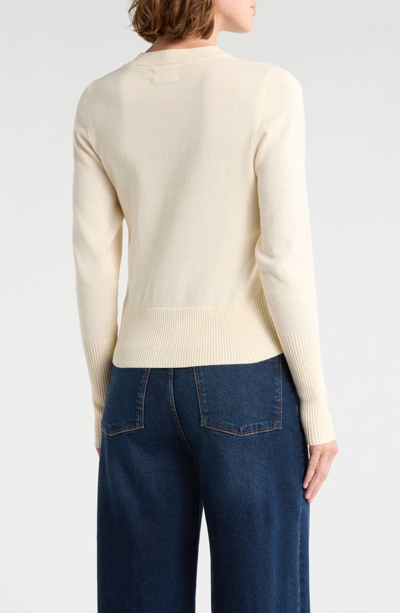 DL1961 Lunne Cotton & Cashmere Sweater, Alternate, color, Ivory