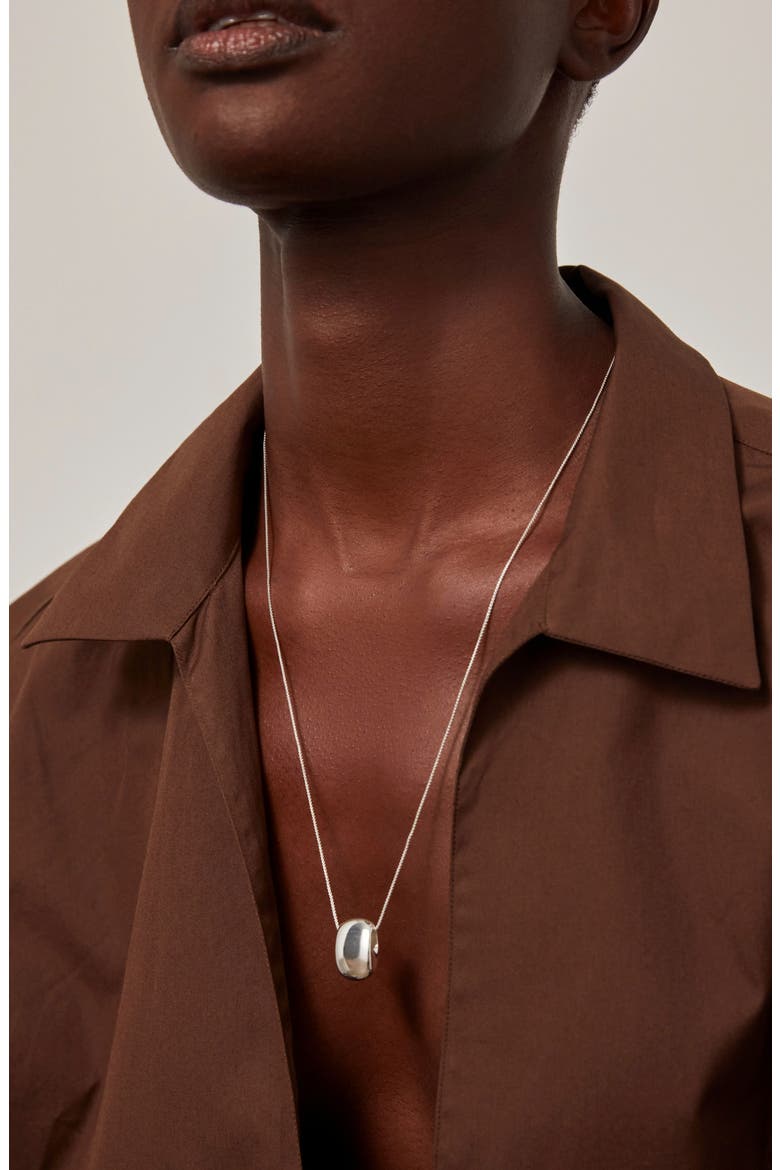 Leon Pendant Necklace, Alternate, color, HIGH POLISH SILVER