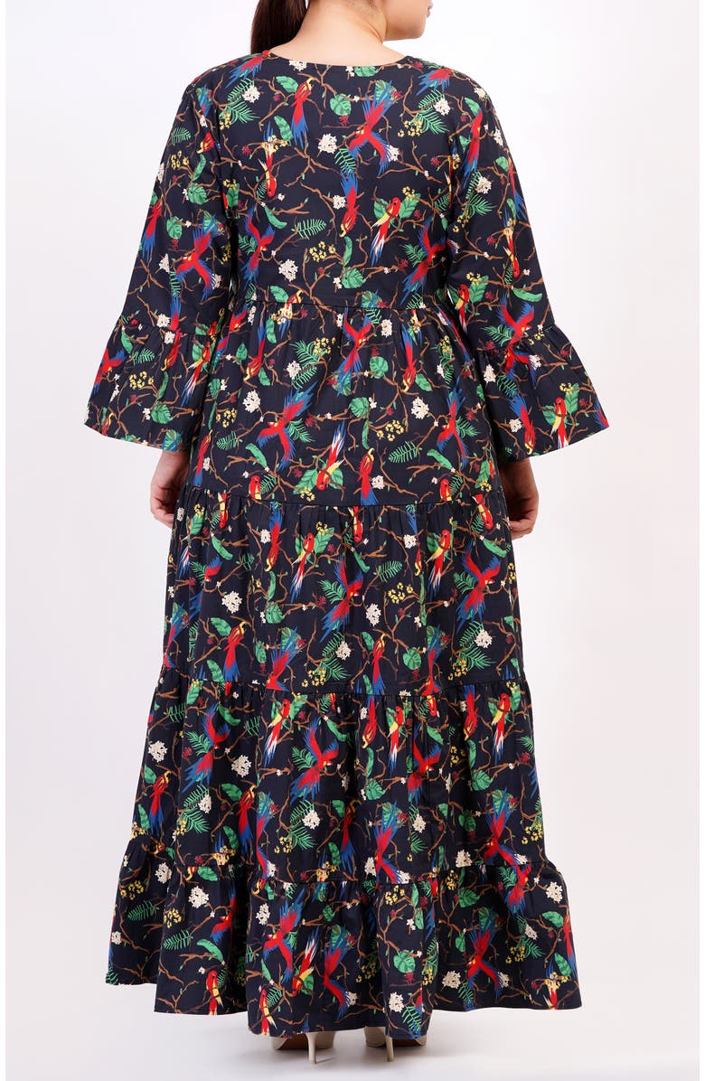 Leota Sariah Poplin Maxi Dress, Alternate, color, Macaw