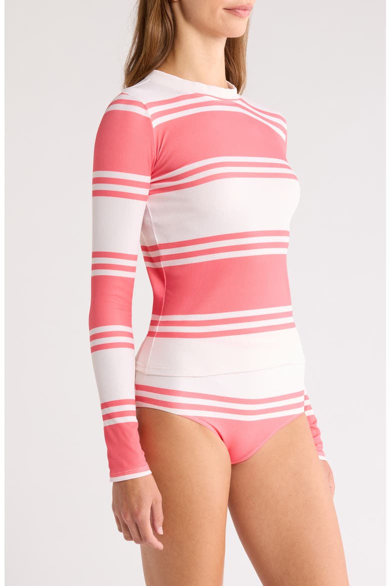 Azeb Stripe Rib Rashguard, Alternate, color, AYELE FRAGARIA