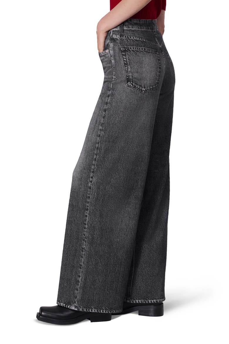 rb Miramar Sofie High Waist Cotton Terry Sweatpant Jeans, Alternate, color, WASHED BLA