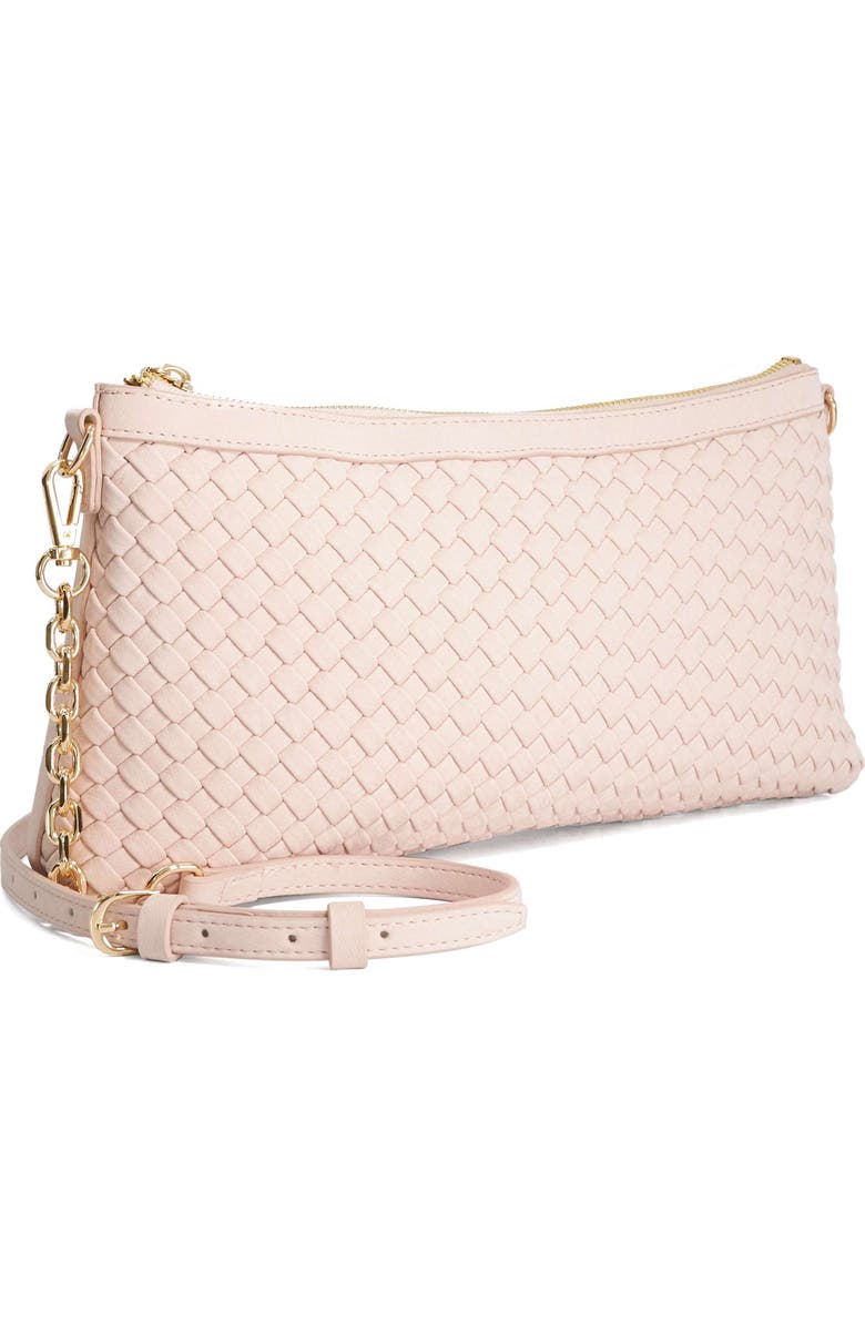 Dune London Earlington Small Zip Shoulder Bag, Alternate, color, Blush