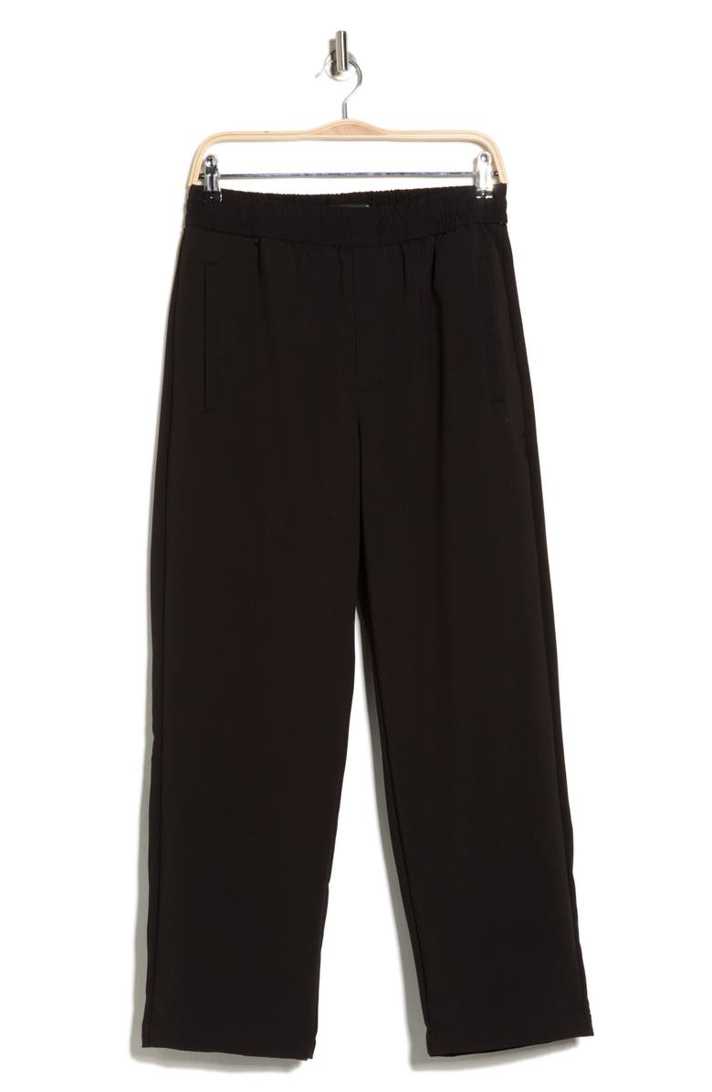 DENIM AND FLOWER Tailored Knit Pants, Alternate, color, Black