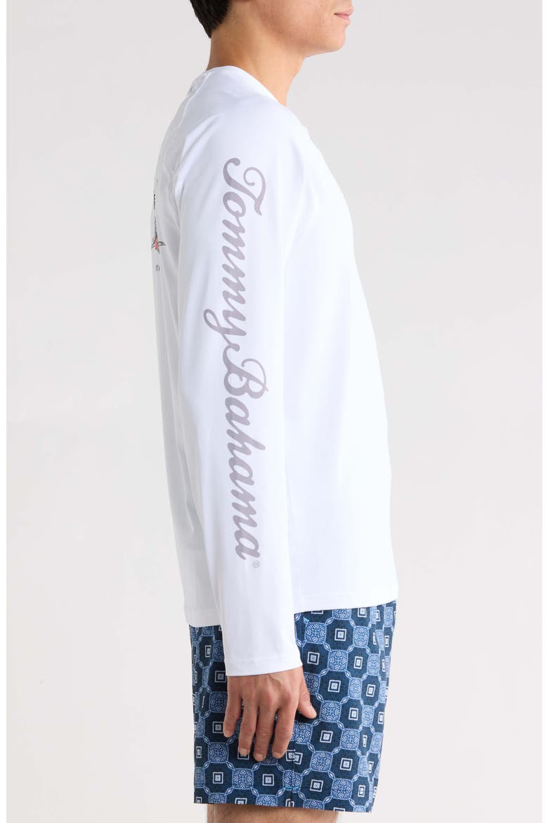 Chill Time Bay IslandZone® Long Sleeve Rashguard, Alternate, color, BRIGHT WHITE