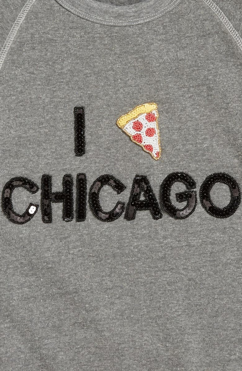 Bow & Drape 'Chicago' Sequin Sweatshirt, Alternate, color,