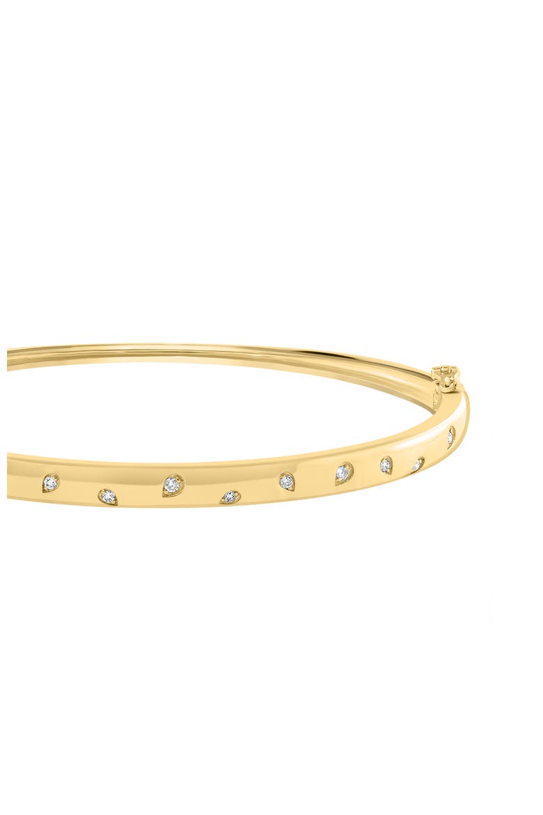 14K Yellow Gold Diamond Bangle Bracelet, Alternate, color, 14K Gold