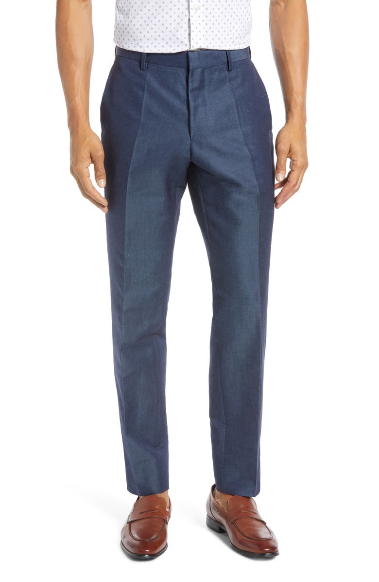 BOSS Helward/Gelvin Trim Fit Solid Linen & Cotton Suit, Alternate, color,