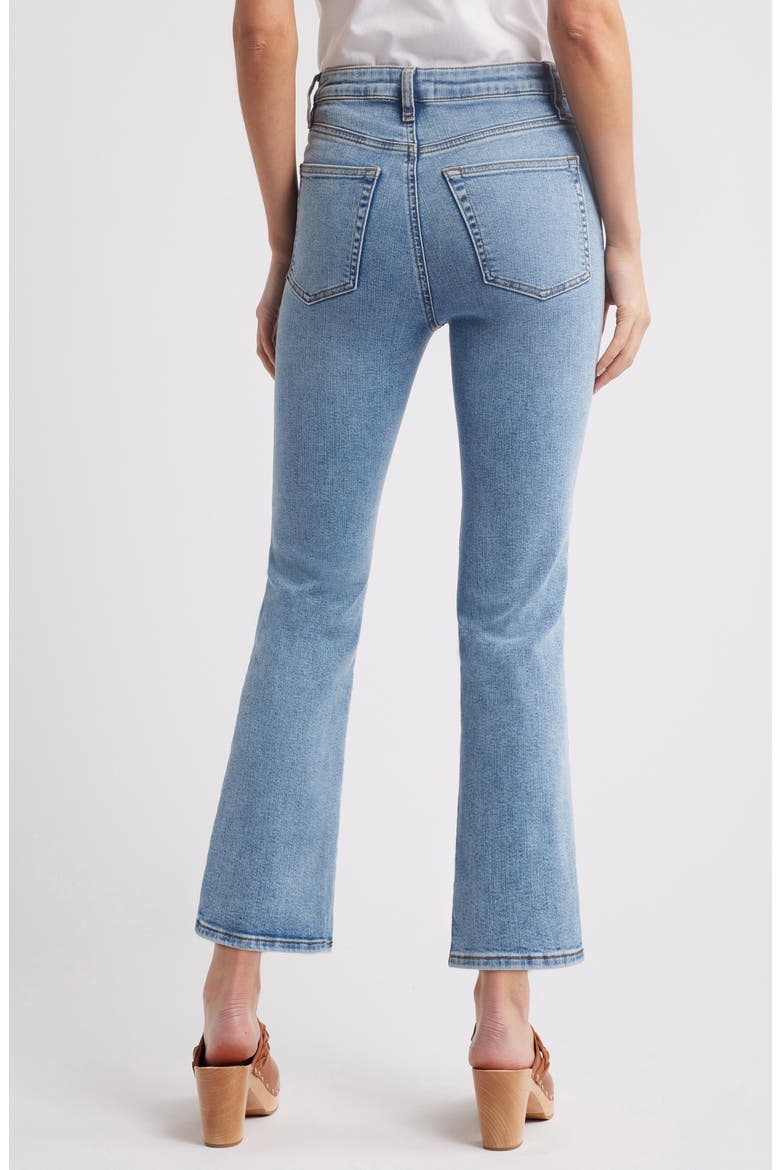 The Reboot High Waist Crop Flare Jeans, Alternate, color, LARK