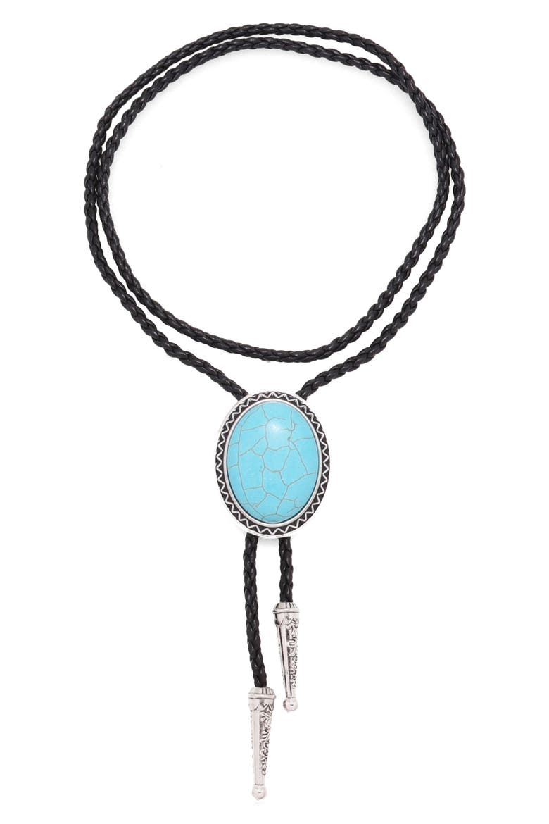 Margengo Bolo Necklace, Main, color, TURQUOISE