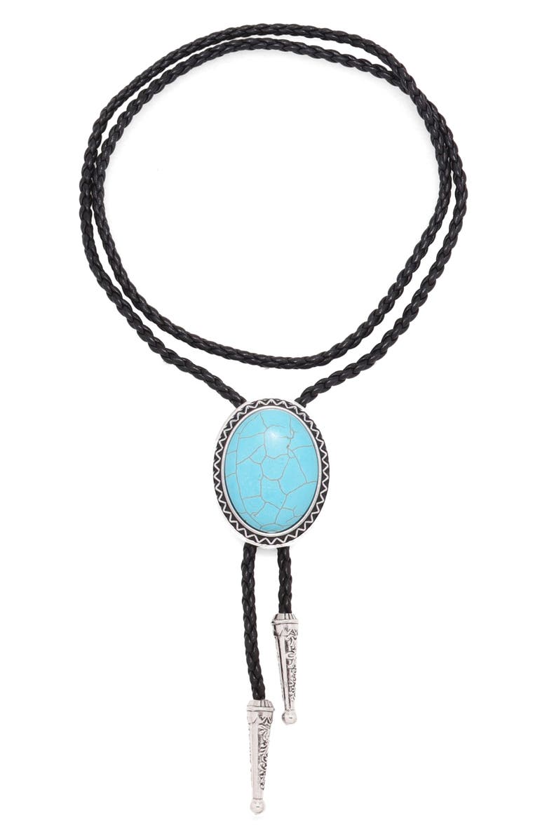 Petit Moments Margengo Bolo Necklace, Main, color, Turquoise