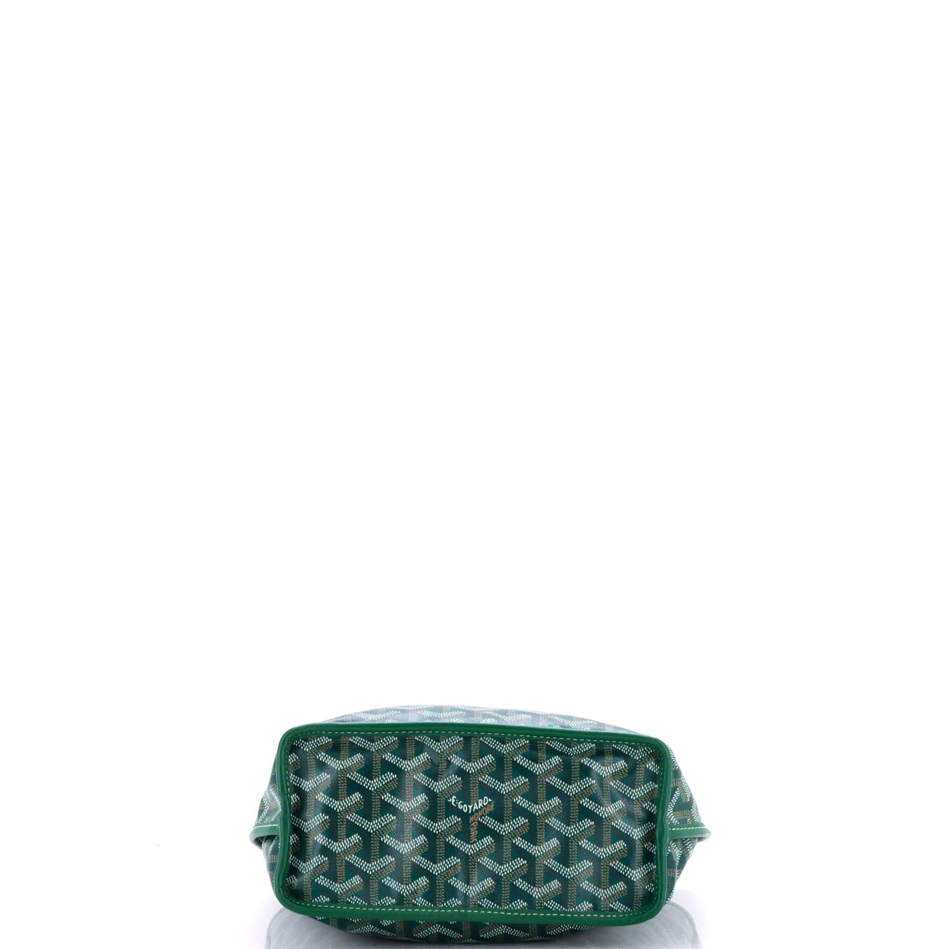 Pre-Owned Goyard Anjou Reversible Tote Coated Canvas Mini, Alternate, color, Green